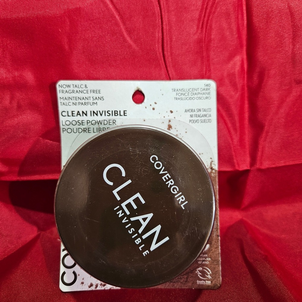 CoverGirl Clean Invisible Loose Face Powder Translucent Dark 140 Vegan‎